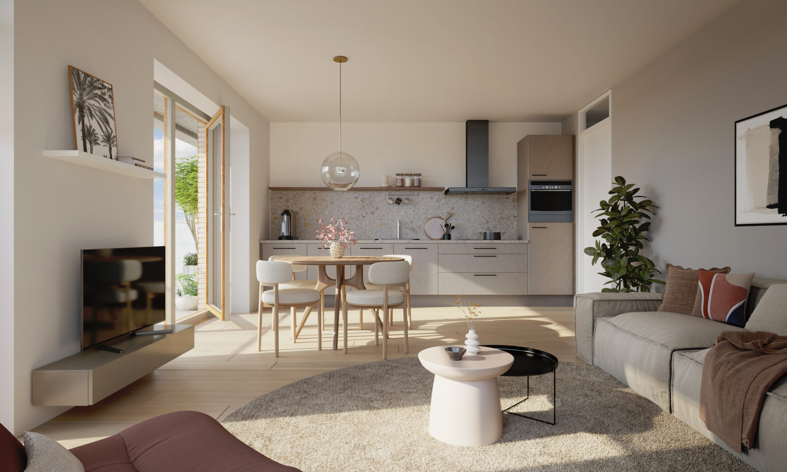 Woonkamer appartementen