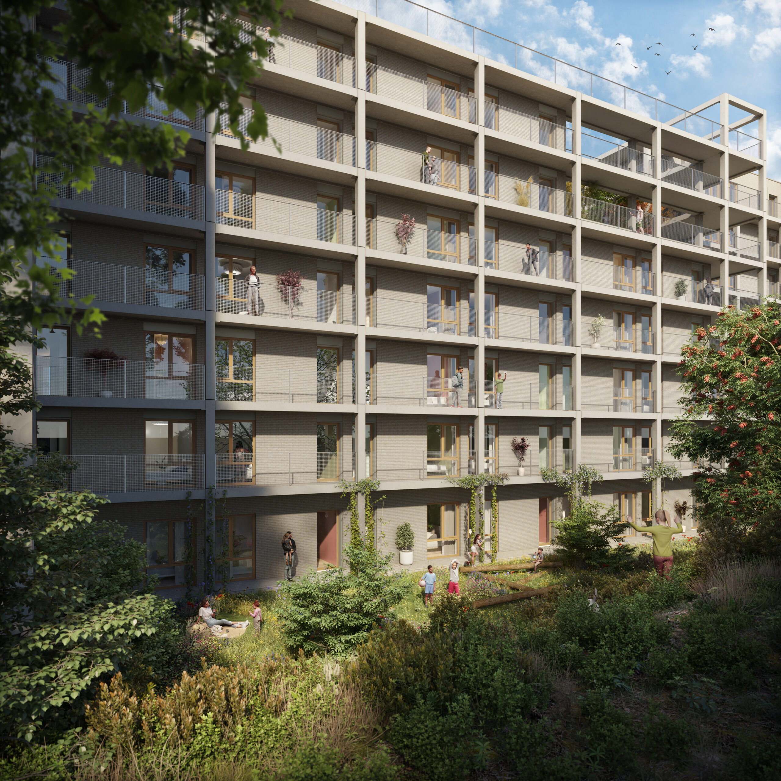 Achterzijde Koopappartementen